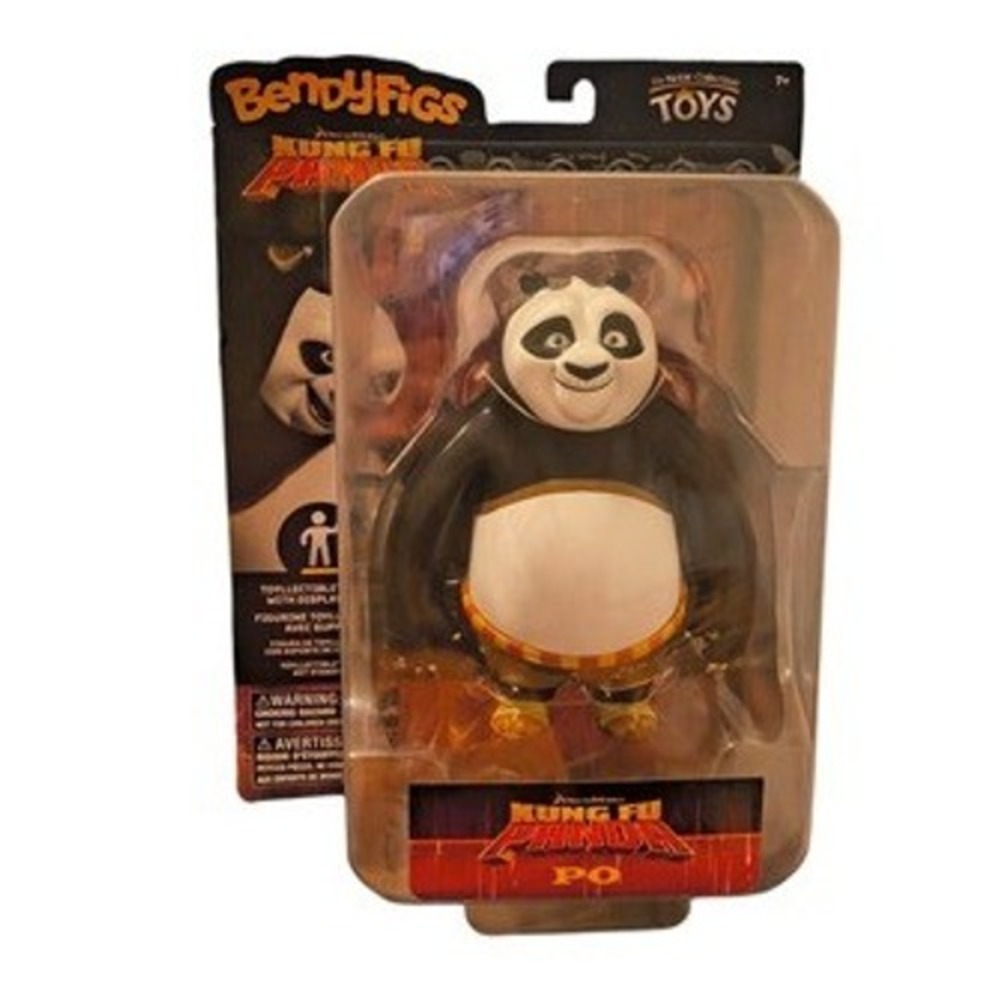 Noble Collection Bendyfigs Kung Fu Panda Po 6" Action Figure w/ Stand